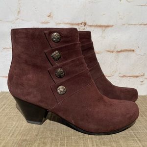 Dansko Baker Ankle Boot Heel Bootie Leather Brown EUC